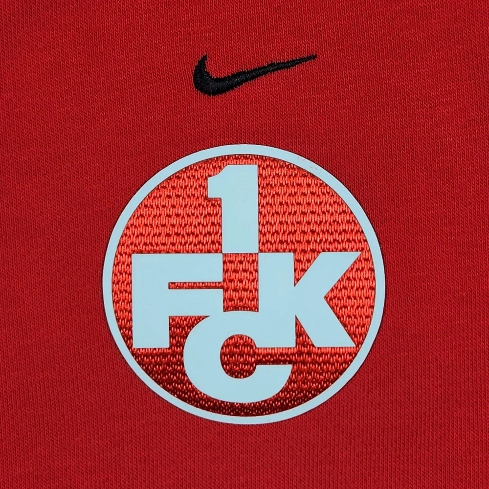 Nike Strike 22 Hoodie Mens Small Red Custon 1FCK Kaiserslautern Soccer Patch